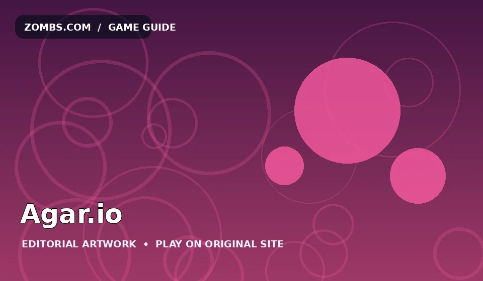 Agar.io original editorial artwork, not a screenshot