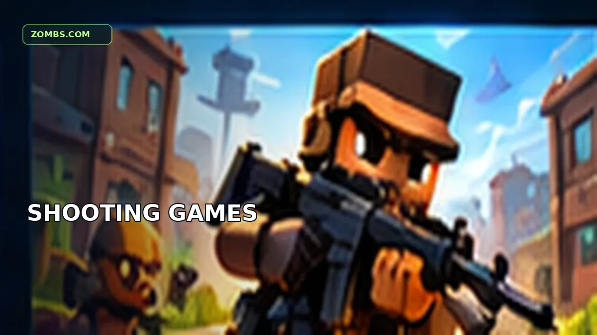 Original editorial illustration for Shooting games: move, aim and improve, not a gameplay screenshot